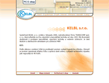 Tablet Screenshot of kelbl.cz